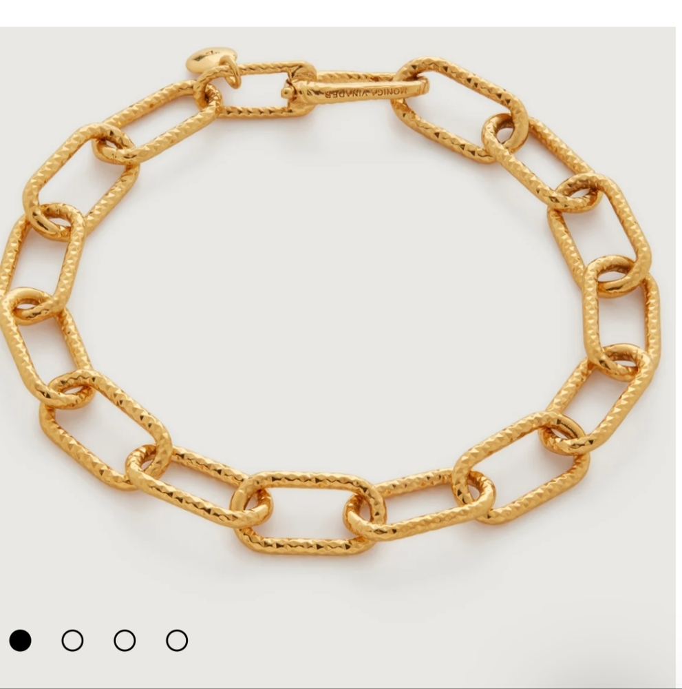 MONICA VINADER Alta Textured Chain Bracelet